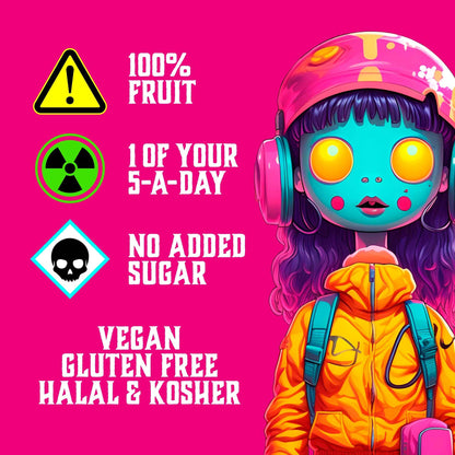 Raspberry Fruit Snack Bar Multipack 4x25g by ZOMBIE