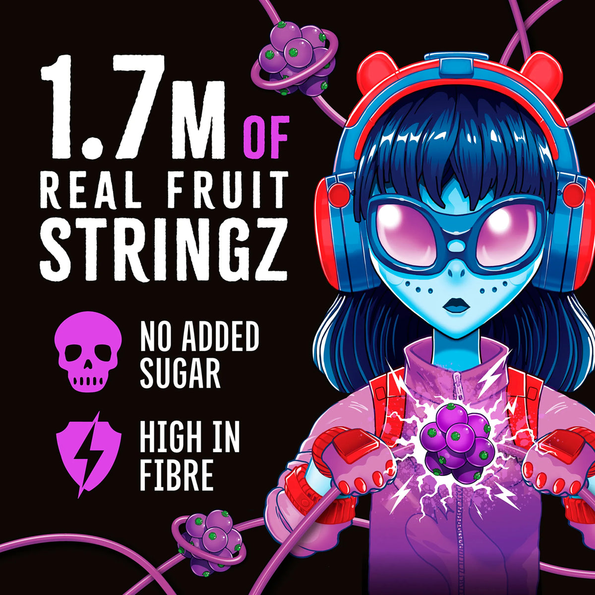 Real Fruit Stringz Blackcurrant No by ZOMBIE at The British Vault