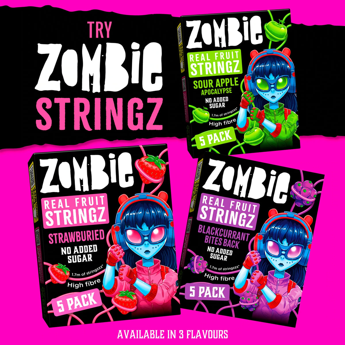 Real Fruit Stringz Blackcurrant No by ZOMBIE at The British Vault