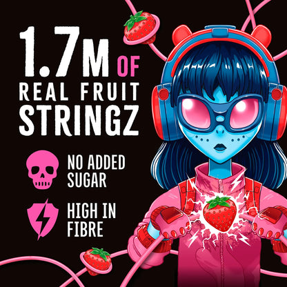 Real Fruit Stringz Strawberry No Added by ZOMBIE at The British Vault