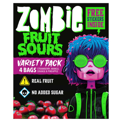 Sour Fruits Variety Multipack 4x20g by ZOMBIE