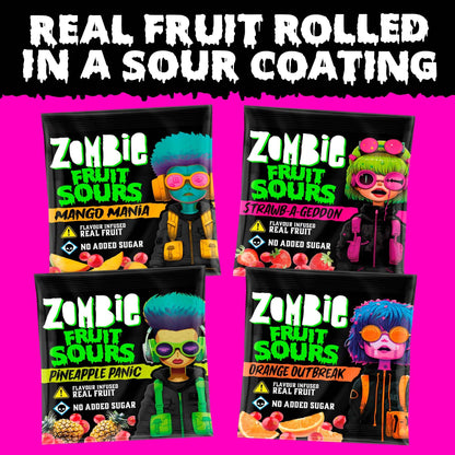 Sour Fruits Variety Multipack 4x20g by ZOMBIE