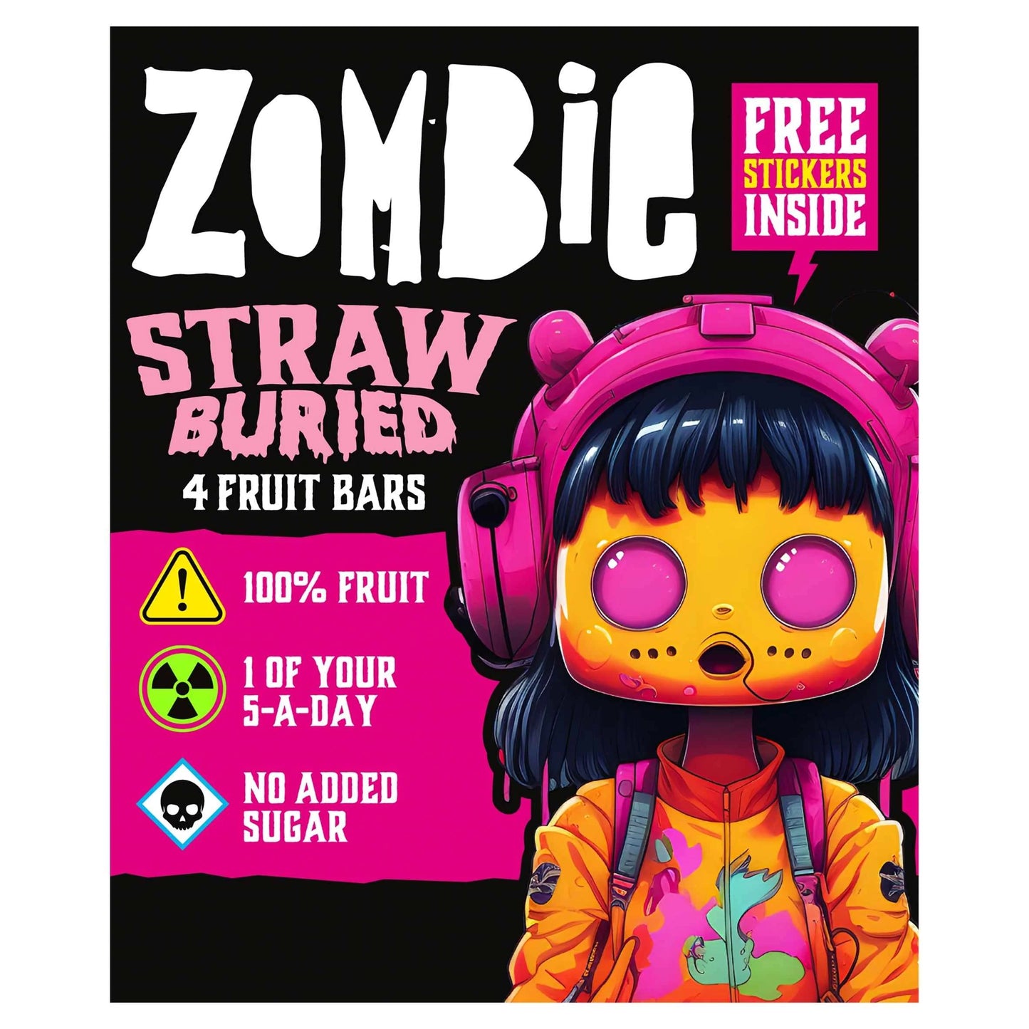 Strawberry Fruit Snack Bar Multipack by ZOMBIE