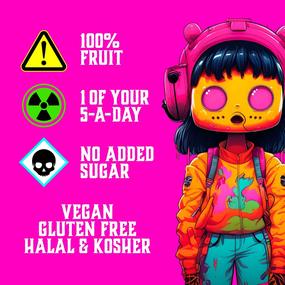 Strawberry Fruit Snack Bar Multipack by ZOMBIE