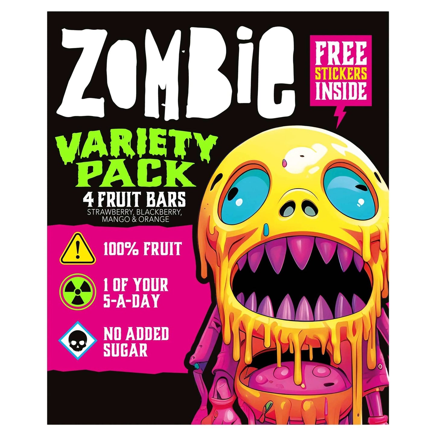 Variety Fruit Snack Bar Multipack 4x25g by ZOMBIE